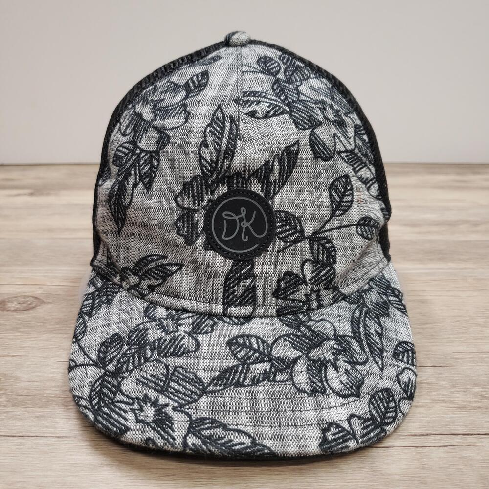 Dakine Hat Cap Snap Back One Size Gray Floral Trucker Mesh Baseball Womens